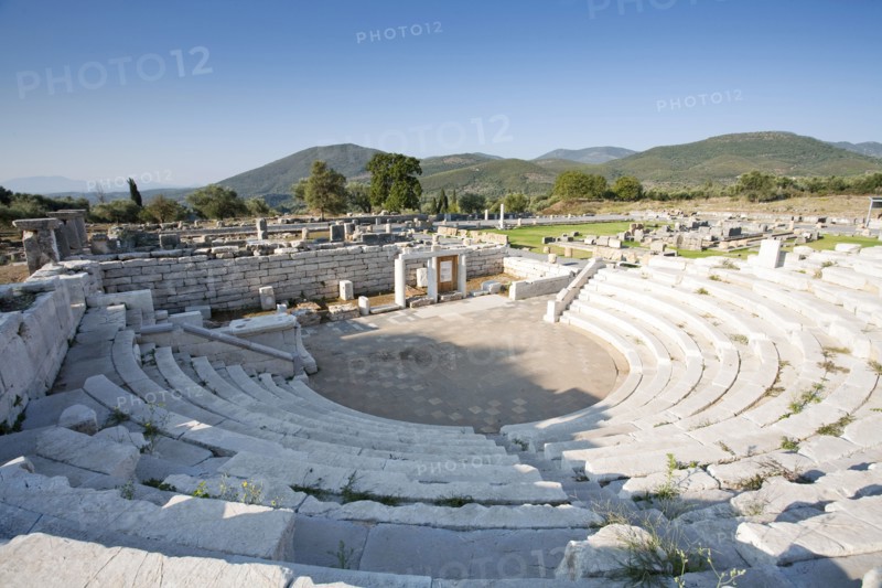 The odeon of the asclepeion at Messene, Greece. Artist: Samuel Magal