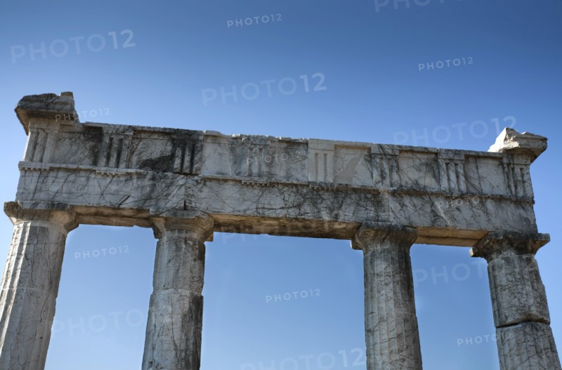 The Propylon of the gymnasium at Messene, Greece. Artist: Samuel Magal