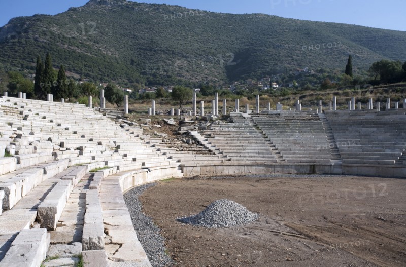 The stadium at Messene, Greece. Artist: Samuel Magal
