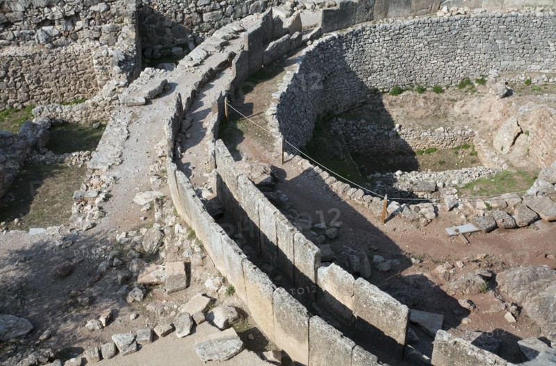 Grave Circle A, Mycenae, Greece. Artist: Samuel Magal