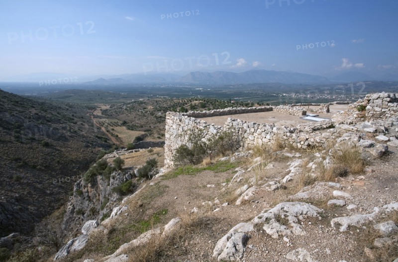 The walls of Mycenae, Greece. Artist: Samuel Magal