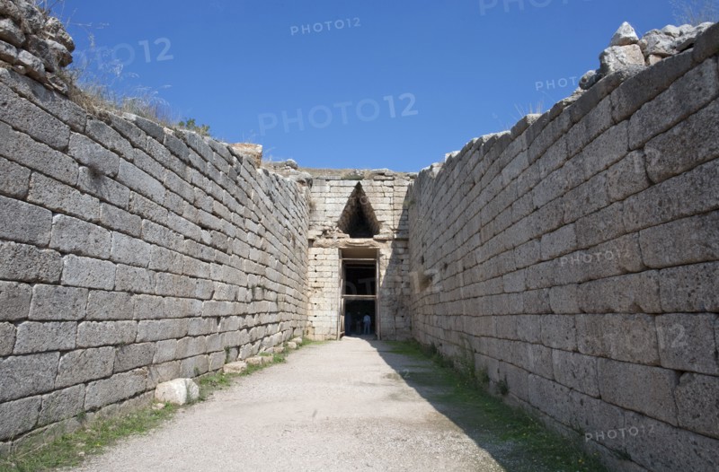 A tholos tomb of Clytemnestra, Mycenae, Greece Artist: Samuel Magal