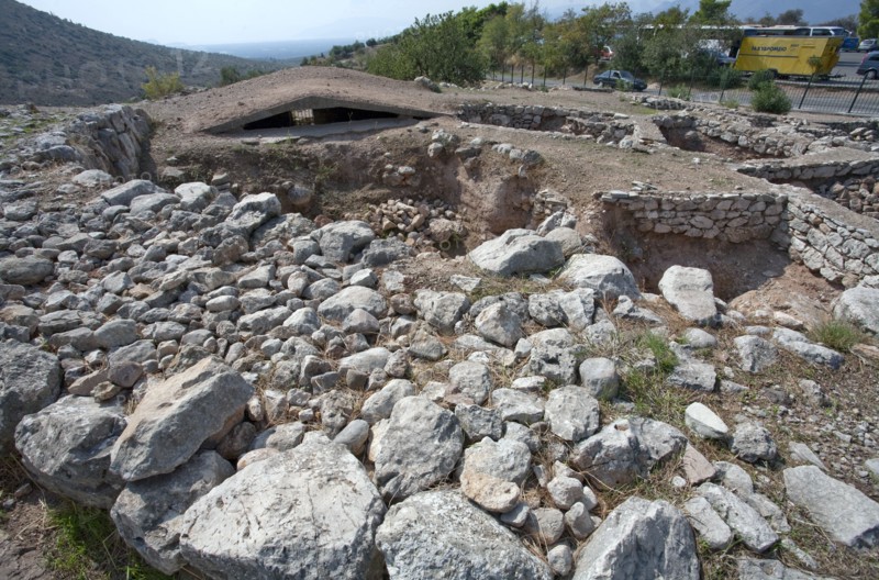 Grave Circle B, Mycenae, Greece. Artist: Samuel Magal