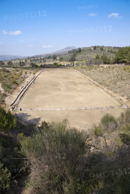 The stadium at Nemea, Greece. Artist: Samuel Magal