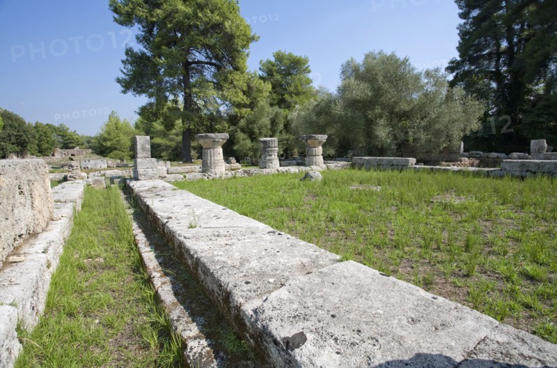 The bouleuterion at Olympia, Greece. Artist: Samuel Magal