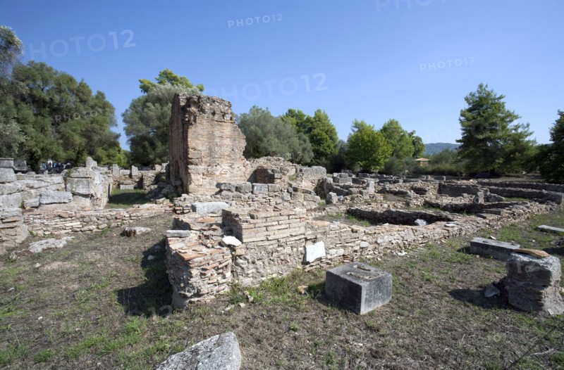 The east baths at Olympia, Greece. Artist: Samuel Magal