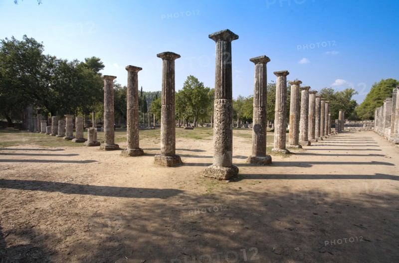 The palaestra at Olympia, Greece. Artist: Samuel Magal