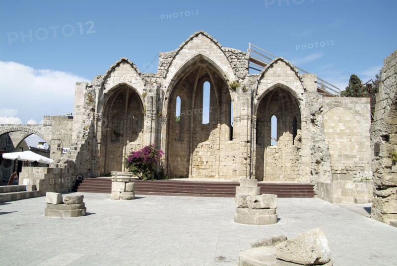 The Church of Our Lady of the Burgum, Crusader City, Rhodes, Greece. Artist: Samuel Magal