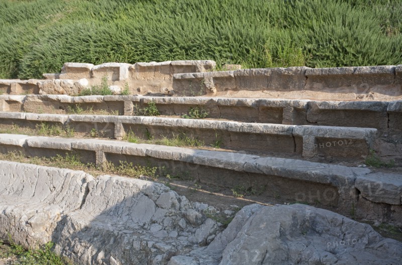 A theatre in Argos, Greece. Artist: Samuel Magal
