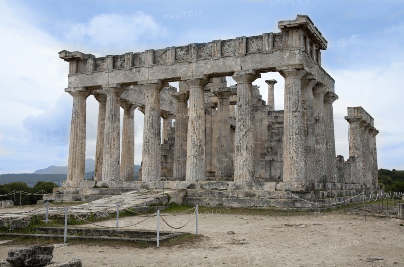 The Temple of Aphaea, Aegina, Greece. Artist: Samuel Magal