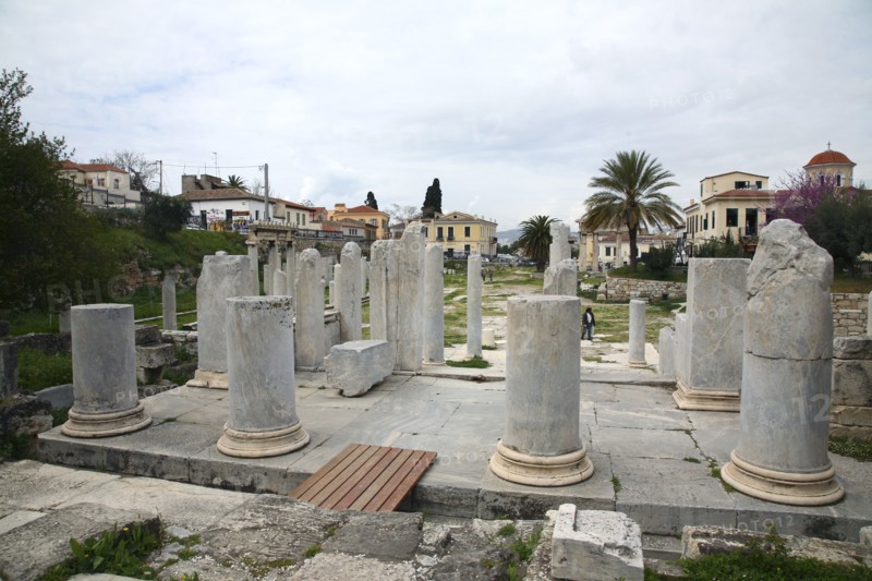 The East Propylon of the Roman Agora in Athens, Greece. Artist: Samuel Magal