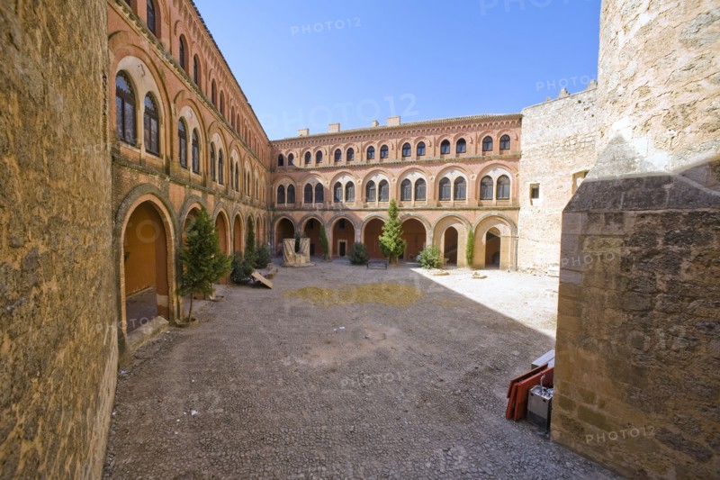 The inner courtyard of Belmonte Castle, Belmonte, Spain, 2007. Artist: Samuel Magal