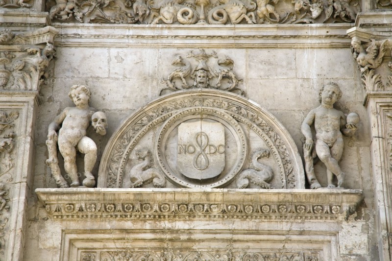 Detail of a carving, City Hall, Seville, Andalusia, Spain, 2007. Artist: Samuel Magal