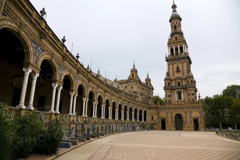 Plaza de Espana, Seville, Andalusia, Spain, 2007. Artist: Samuel Magal