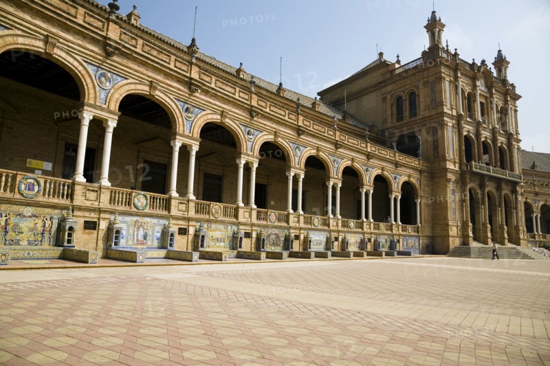 Plaza de Espana, Seville, Andalusia, Spain, 2007. Artist: Samuel Magal