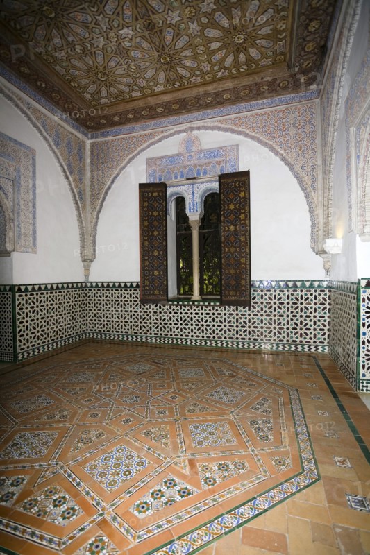 Interior, the Alcazar, Seville, Andalusia, Spain, 2007. Artist: Samuel Magal