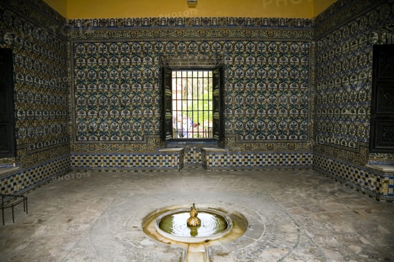 Interior, the Alcazar, Seville, Andalusia, Spain, 2007.  Artist: Samuel Magal