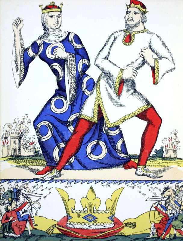 Stephen and Matilda, rivals for the crown of England, (1932). Artist: Rosalind Thornycroft