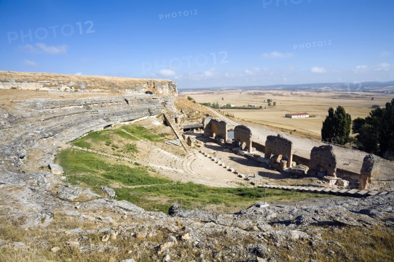 The Roman theatre in Clunia, Spain, 2007. Artist: Samuel Magal