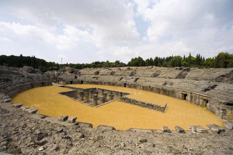 The amphitheatre at Italica, Spain, 2007. Artist: Samuel Magal