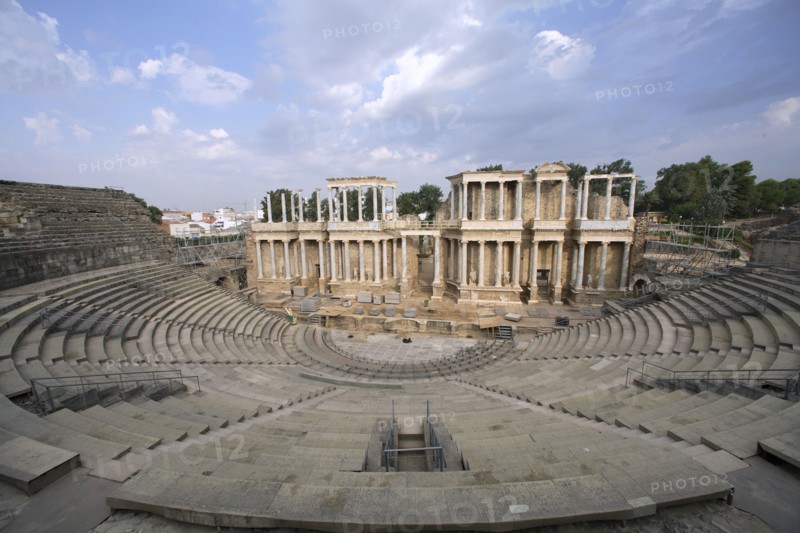 The Roman theatre in Merida, Spain, 2007. Artist: Samuel Magal