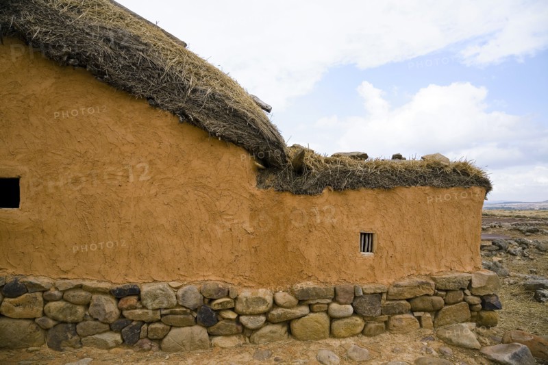 A Celtiberian house in Numantia (Numancia), Spain, 2007. Artist: Samuel Magal