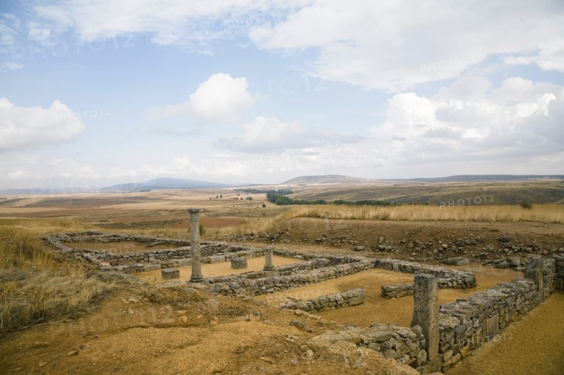 Roman houses in Numantia (Numancia), Spain, 2007. Artist: Samuel Magal