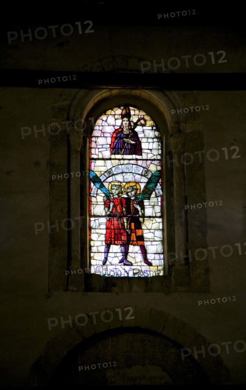 A stained glass window in San Justo and San Pastor Church, Segovia, Spain, 2007. Artist: Samuel Magal
