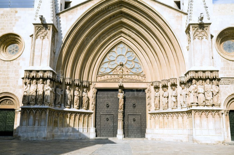 Entrance of Tarragona Cathedral, Catalonia, Spain, 2007. Artist: Samuel Magal