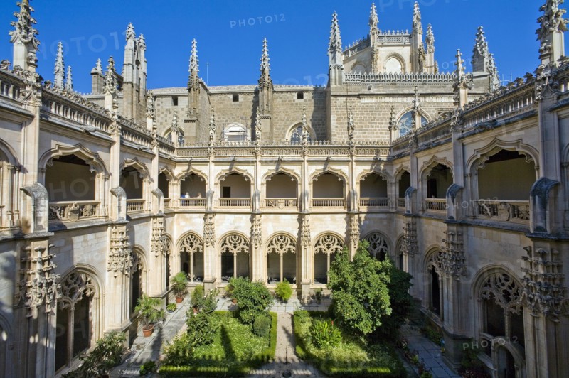 Cloisters and garden, Monastery of San Juan de los Reyes, Toledo, Spain, 2007. Artist: Samuel Magal