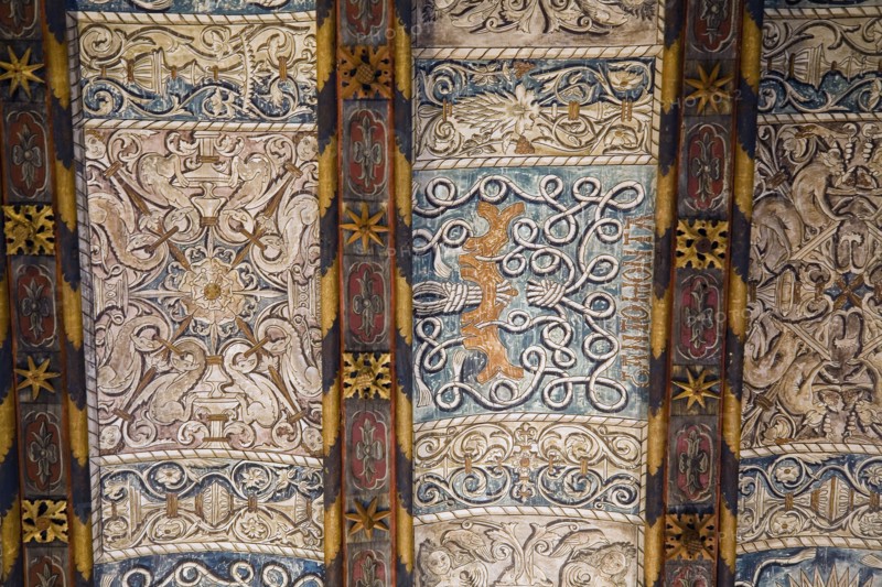 Ceiling detail, Aljaferia Palace, Zaragoza, Spain, 2007. Artist: Samuel Magal