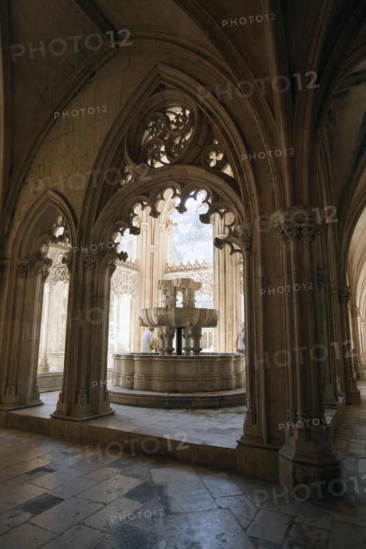 Fountain, Cloister of King John I, Monastery of Batalha, Batalha, Portugal, 2009. Artist: Samuel Magal