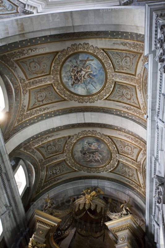 Ceiling detail, Bom Jesus do Monte Church, Braga, Portugal, 2009.  Artist: Samuel Magal