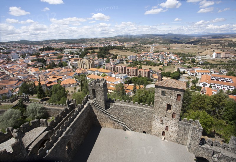 View of the city from the castle, Braganca, Portugal, 2009.  Artist: Samuel Magal