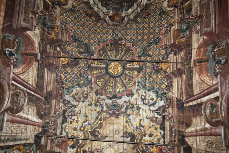 Ceiling of the Church of Santa Maria do Castelo, Braganca, Portugal, 2009.  Artist: Samuel Magal