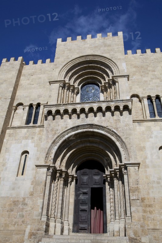 West facade of the Old Cathedral of Coimbra, Portugal, 2009. Artist: Samuel Magal