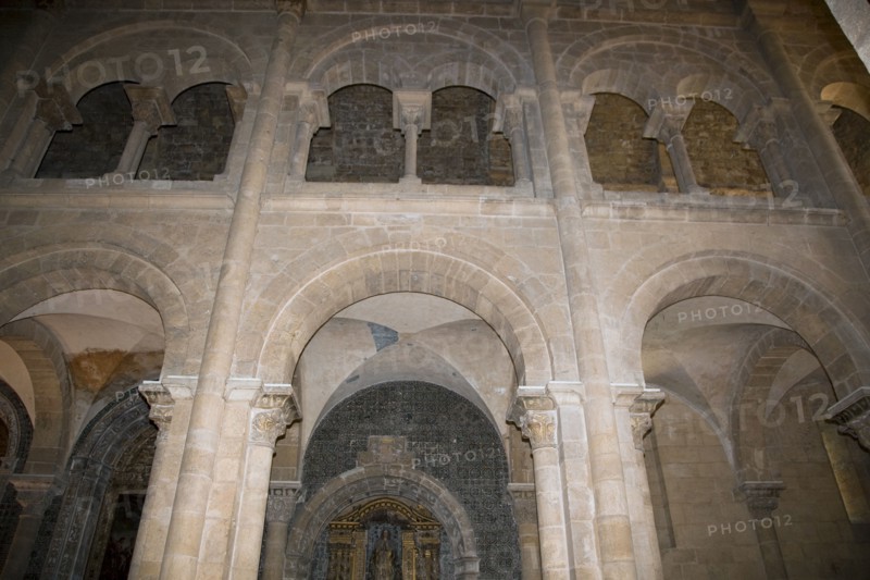 Arches, interior of the Old Cathedral of Coimbra, Portugal, 2009. Artist: Samuel Magal