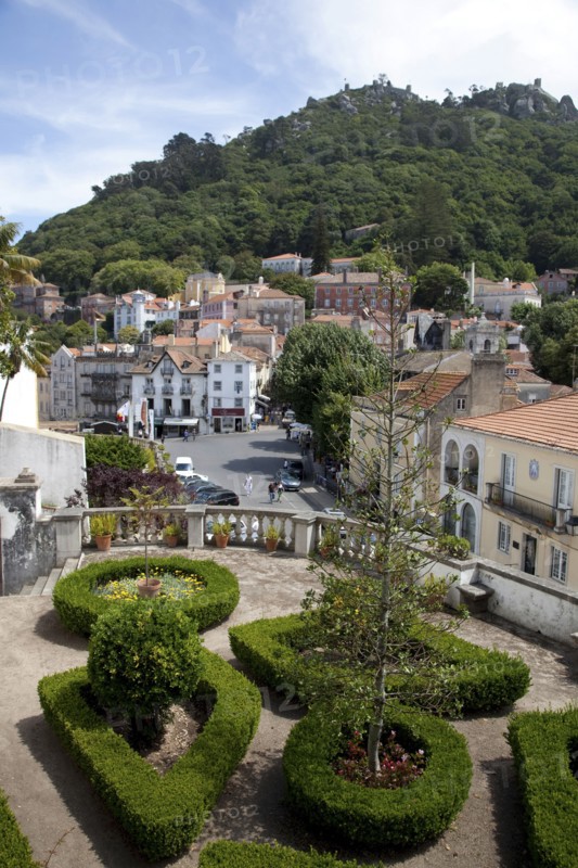 A view from the garden of Sintra National Palace, Sintra, Portugal, 2009. Artist: Samuel Magal