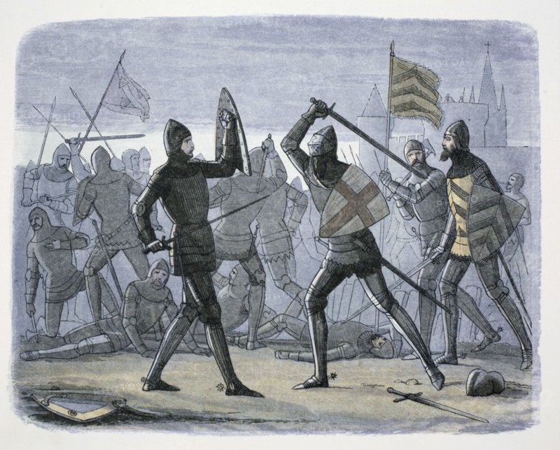 The Siege of Calais, France, 1346-1347 (1864). Artist: James William Edmund Doyle