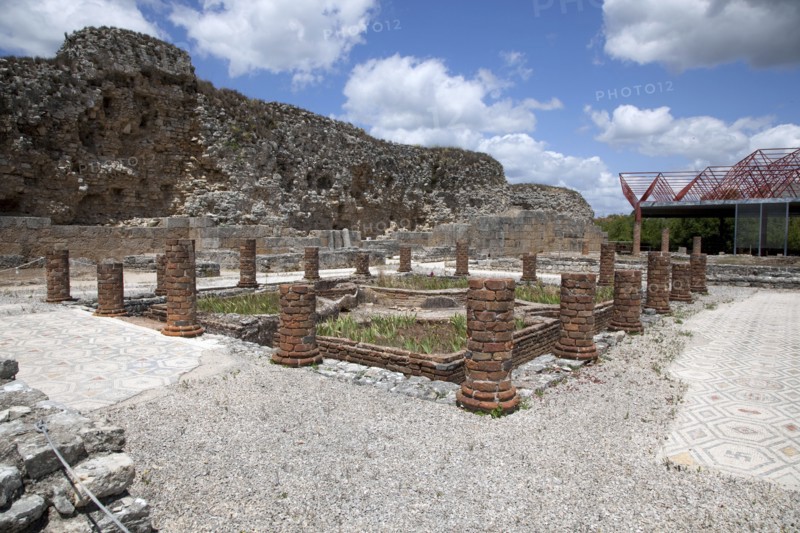 The central peristyle of the House of the Swastika Cross, Conimbriga, Portugal, 2009. Artist: Samuel Magal