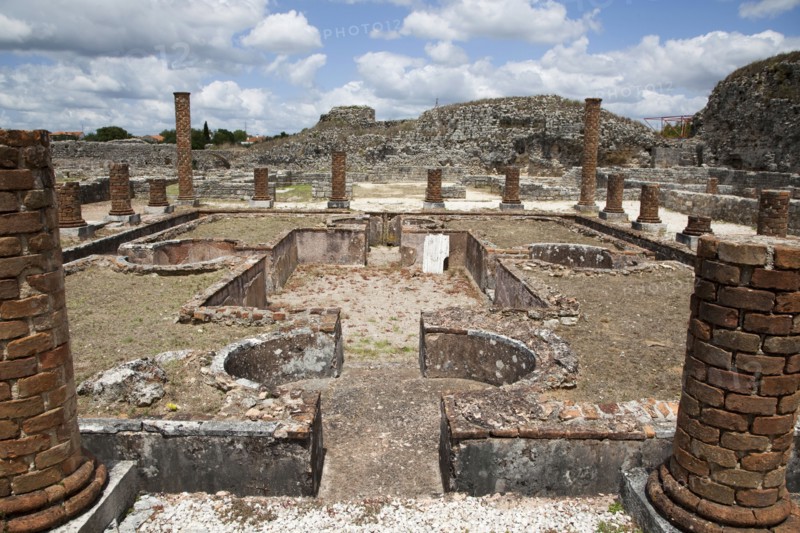 The central peristyle of the Cantaber's House, Conimbriga, Portugal, 2009. Artist: Samuel Magal
