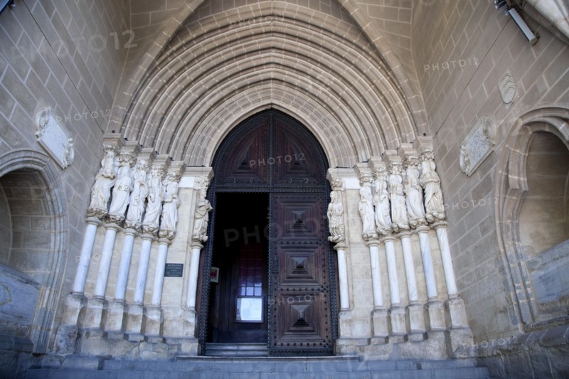 The Gothic Apostles in the main portal of the Cathedral of Evora, Portugal, 2009. Artist: Samuel Magal