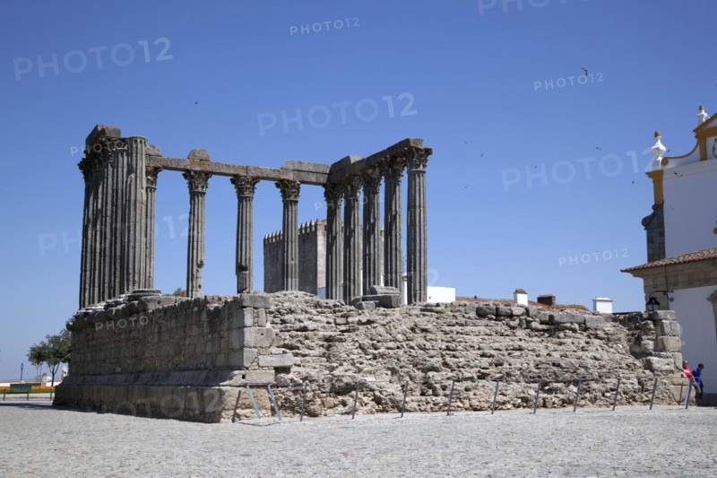 The Temple of Diana, Evora, Portugal, 2009. Artist: Samuel Magal
