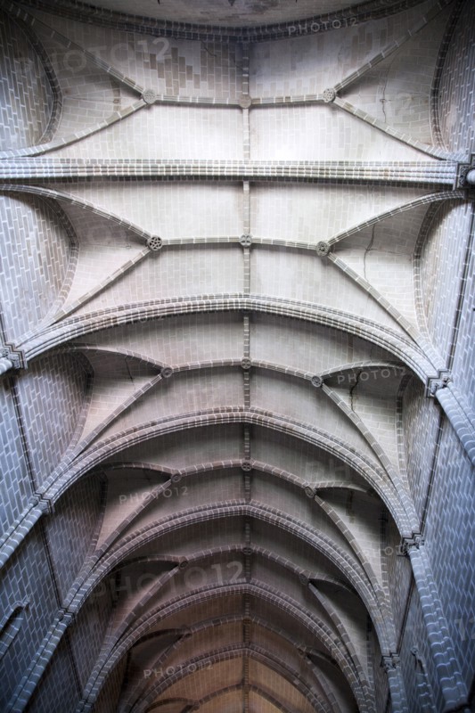 A groin-vaulted nave in Sao Francisco Church, Evora, Portugal, 2009. Artist: Samuel Magal