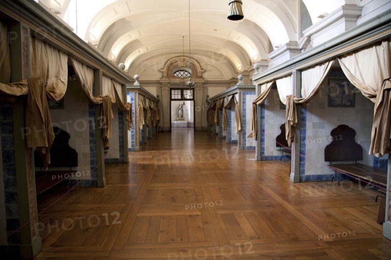 Monks cells in the monastery of Mafra National Place (Palacio de Mafra), Mafra, Portugal, 2009. Artist: Samuel Magal