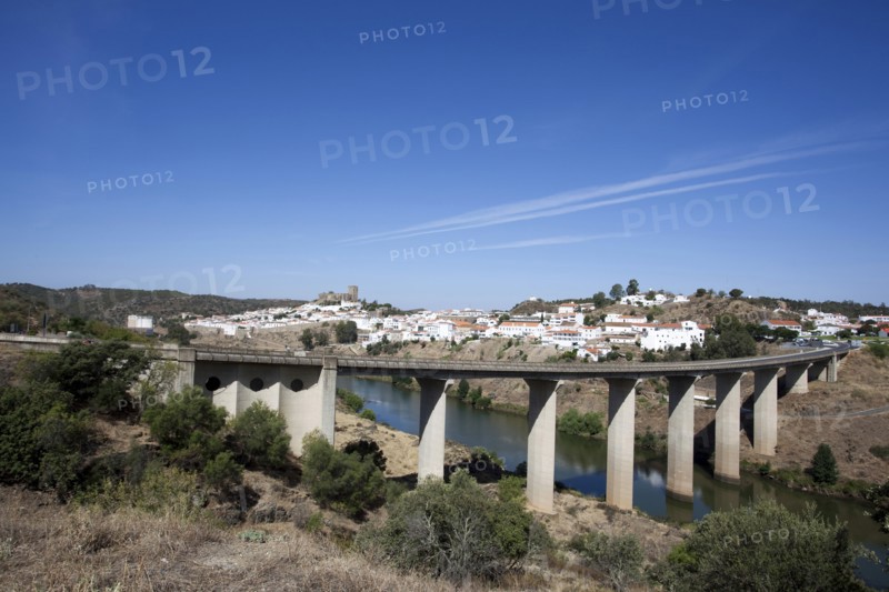 Bridge over the Guadiana River, Mertola, Portugal, 2009. Artist: Samuel Magal