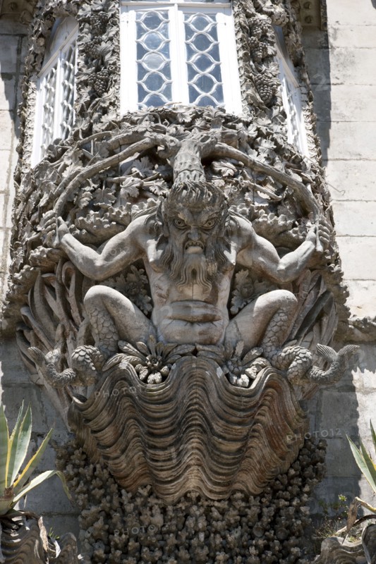 A gargoyle in Pena National Palace, Sintra, Portugal, 2009. Artist: Samuel Magal