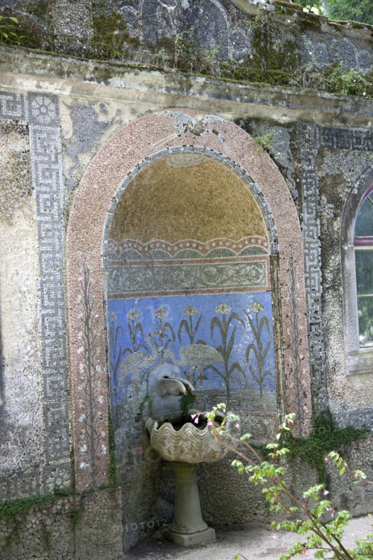 A fountain in Regaleira Palace, Sintra, Portugal., 2009. Artist: Samuel Magal