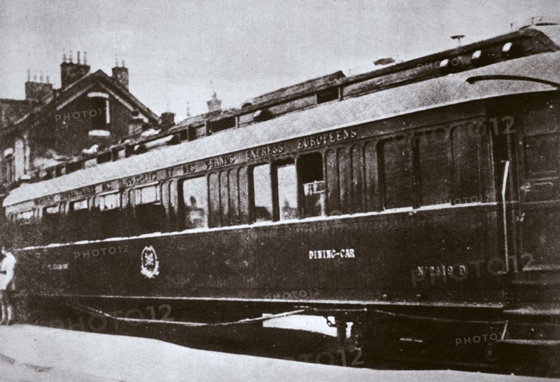 Railway carriage in which the Armistice ending World War I was signed, c1918. Artist: Unknown