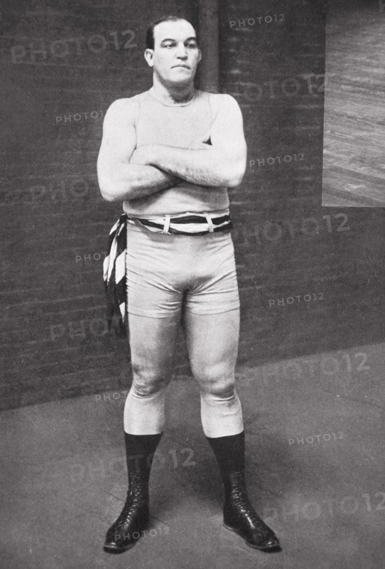 James J Jeffries, American boxer, 1910. Artist: Unknown